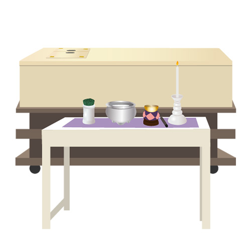 JA東京中央セレモニーセンターの家族葬祭壇と棺、世田谷区・杉並区・大田区・練馬区での葬儀対応案内