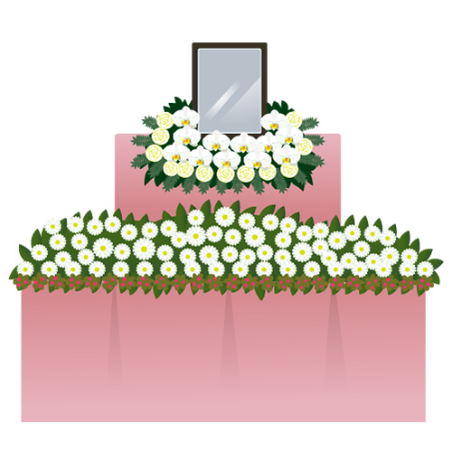 JA東京中央セレモニーセンターの白い生花祭壇で家族葬や葬儀(世田谷区・杉並区・大田区・練馬区対応)